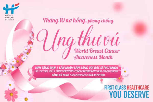 THÁNG 10 NƠ HỒNG, NÂNG CAO NHẬN THỨC & PHÒNG CHỐNG UNG THƯ VÚ